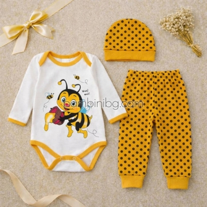 Бебешки комплект "Bee" три части