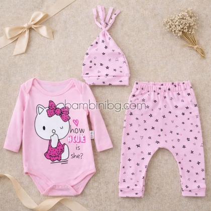 Бебешки комплект "Hello Kitty"- три части