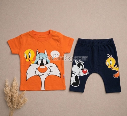 Бебешки комплект ''Tweety 🐤 и Sylvester the Cat 🐱''