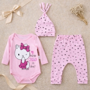 Бебешки комплект "Hello Kitty"- три части